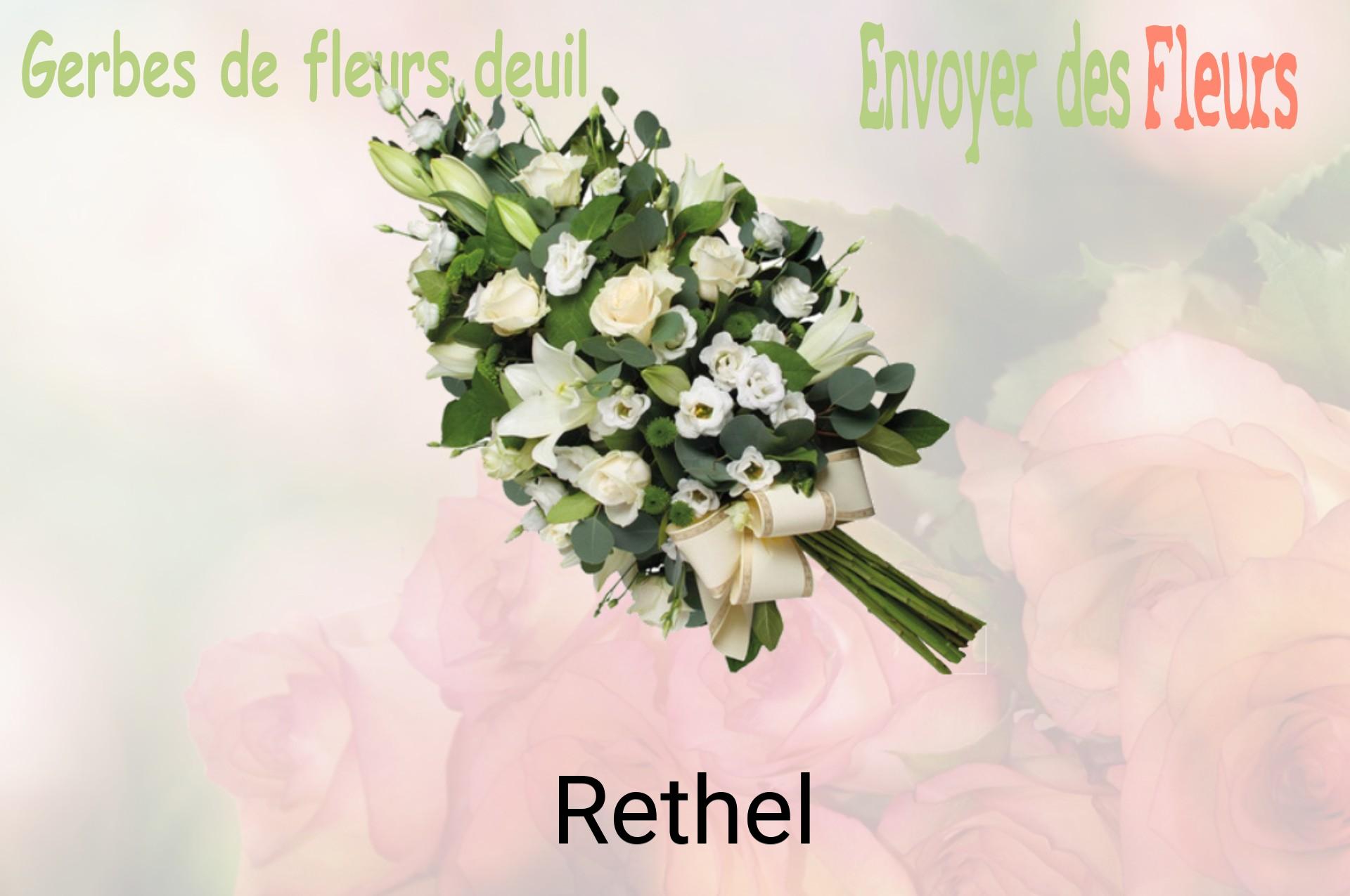 Gerbe de fleurs de deuil livrée à Rethel
